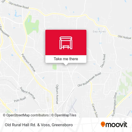 Mapa de Old Rural Hall Rd. & Voss