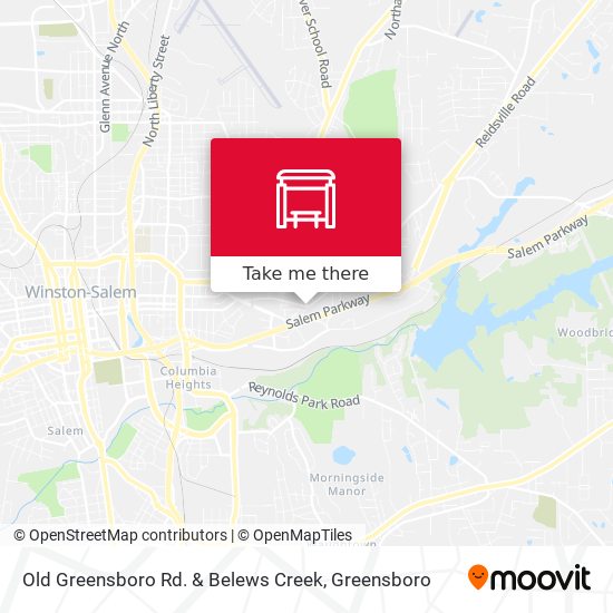 Old Greensboro Rd. & Belews Creek map