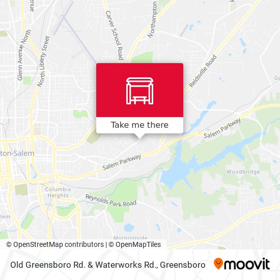 Old Greensboro Rd. & Waterworks Rd. map