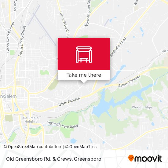Old Greensboro Rd. & Crews map