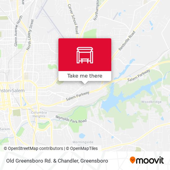 Old Greensboro Rd. & Chandler map