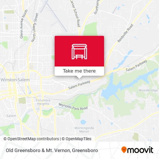 Mapa de Old Greensboro & Mt. Vernon