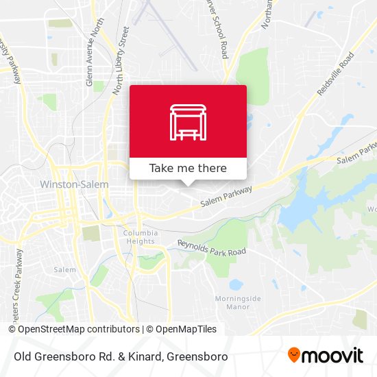 Old Greensboro Rd. & Kinard map