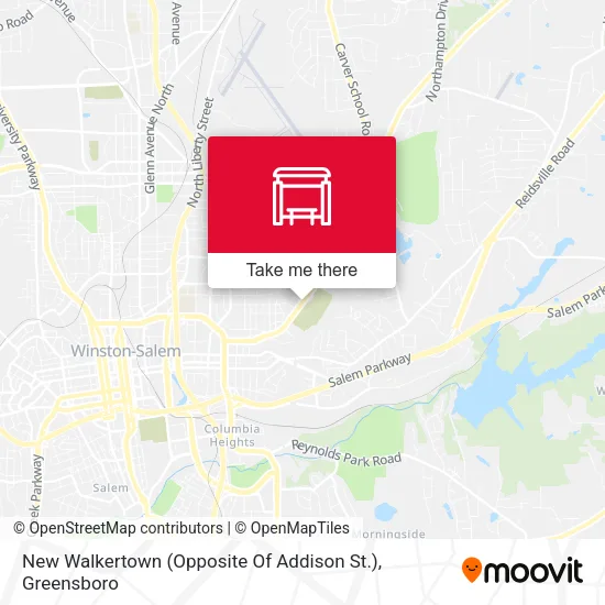 Mapa de New Walkertown (Opposite Of Addison St.)