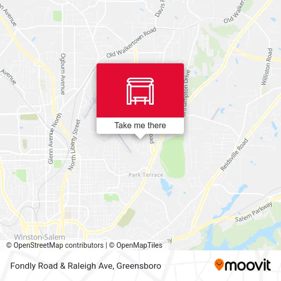 Mapa de Fondly Road & Raleigh Ave