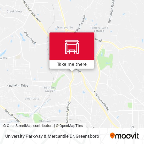 University Parkway & Mercantile Dr map