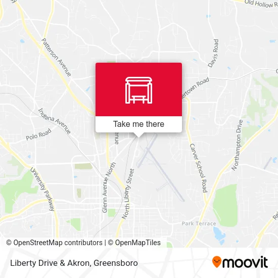 Mapa de Liberty Drive & Akron