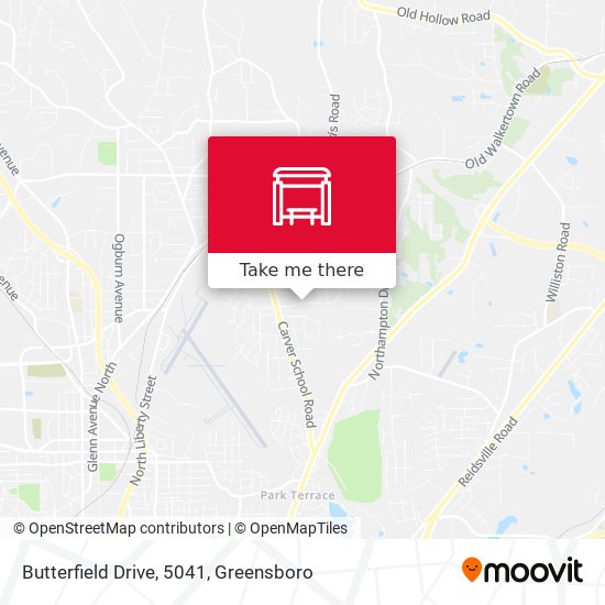 Mapa de Butterfield Drive, 5041