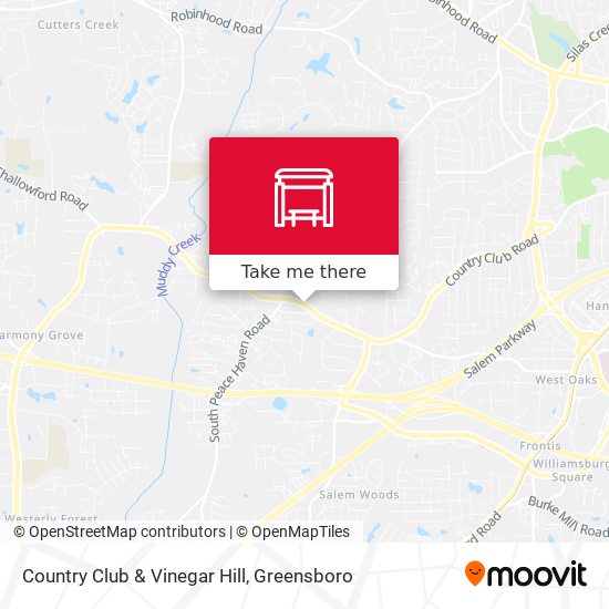 Country Club & Vinegar Hill map
