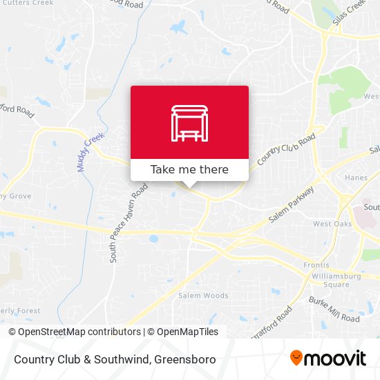 Country Club & Southwind map