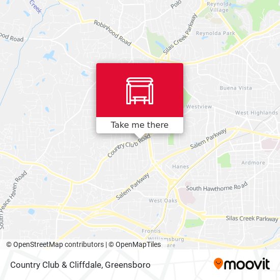 Country Club & Cliffdale map