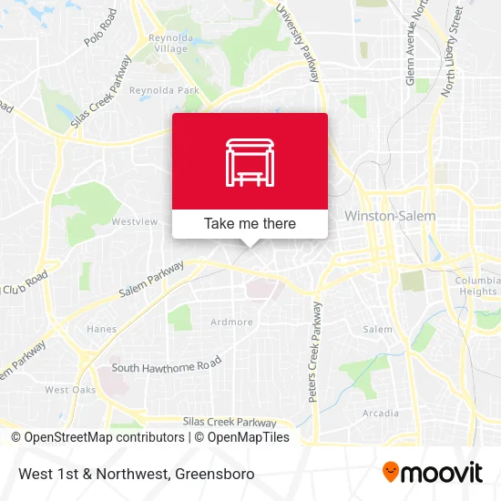 Mapa de West 1st  & Northwest