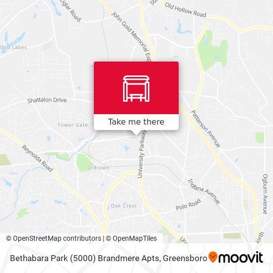 Bethabara Park (5000) Brandmere Apts map