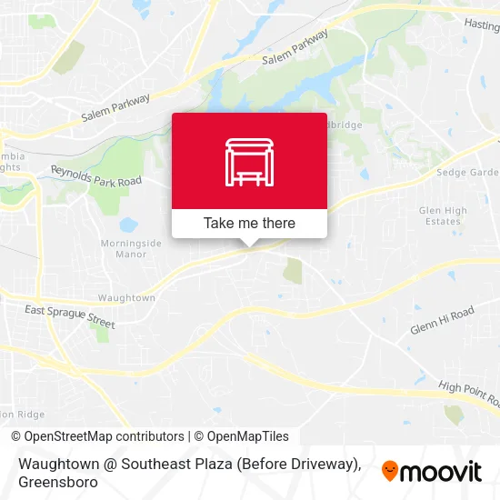 Waughtown @ Southeast Plaza (Before Driveway) map
