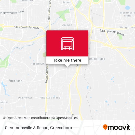 Mapa de Clemmonsville & Renon