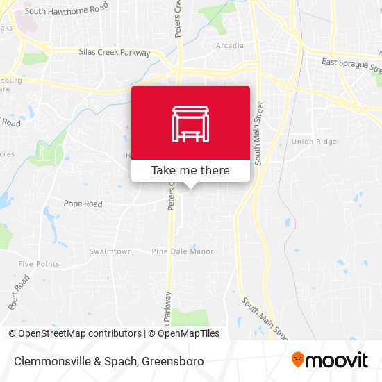Clemmonsville & Spach map