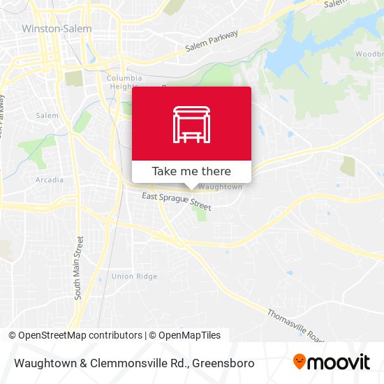 Mapa de Waughtown & Clemmonsville Rd.