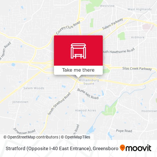 Stratford (Opposite I-40 East Entrance) map