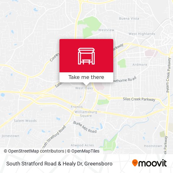 Mapa de South Stratford Road & Healy Dr