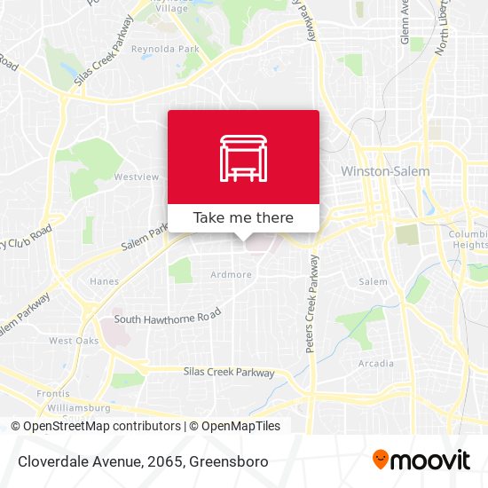 Mapa de Cloverdale Avenue, 2065