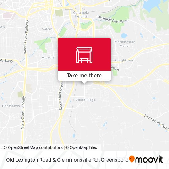 Mapa de Old Lexington Road & Clemmonsville Rd