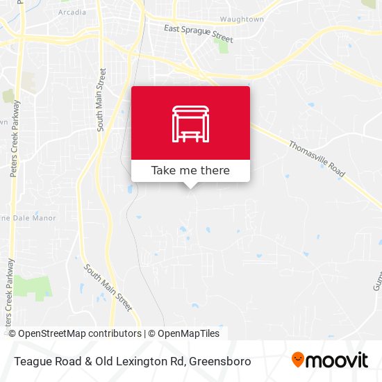 Teague Road & Old Lexington Rd map