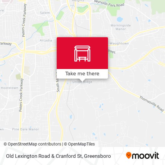 Old Lexington Road & Cranford St map