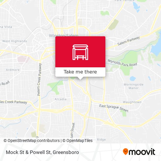 Mock St & Powell St map