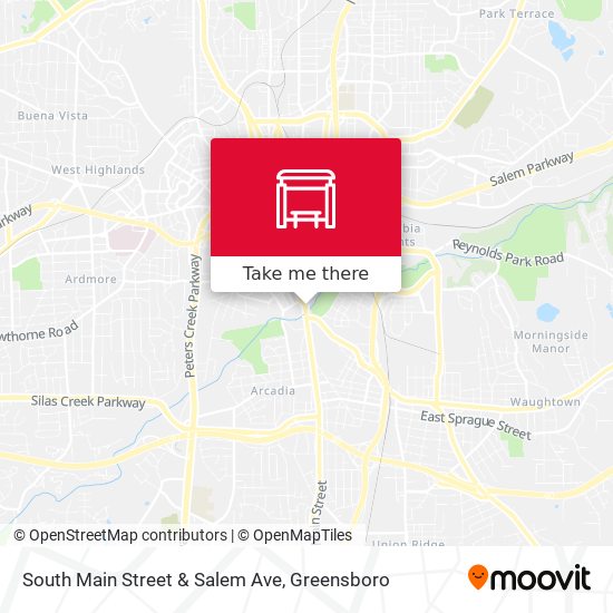 South Main Street & Salem Ave map