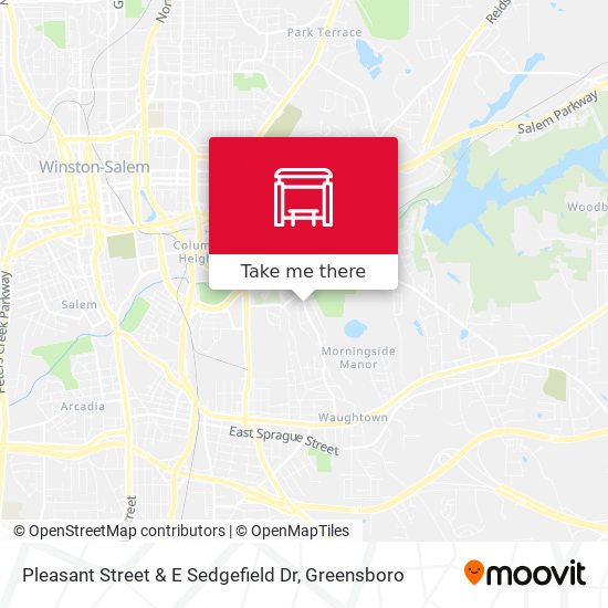 Pleasant Street & E Sedgefield Dr map