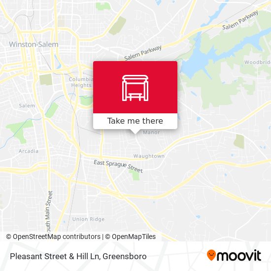 Pleasant Street & Hill Ln map
