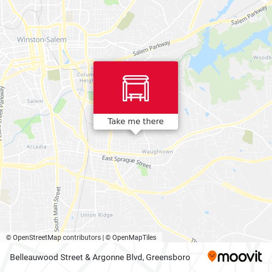 Mapa de Belleauwood Street & Argonne Blvd