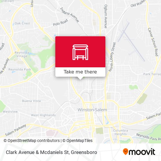 Clark Avenue & Mcdaniels St map