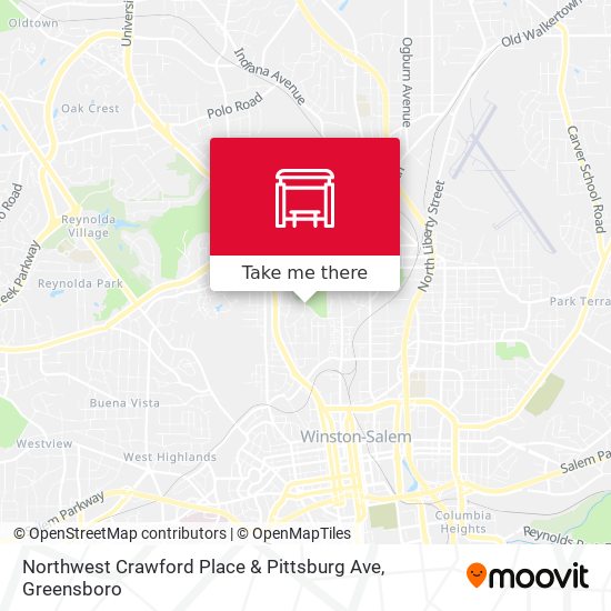Mapa de Northwest Crawford Place & Pittsburg Ave