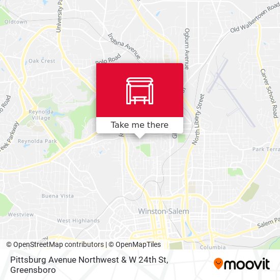 Pittsburg Avenue Northwest & W 24th St map