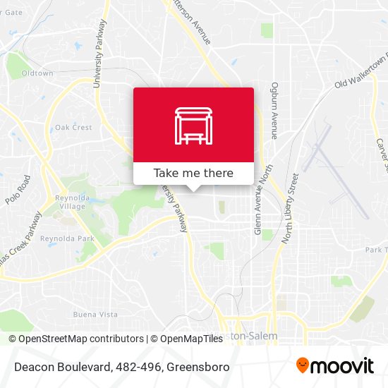 Mapa de Deacon Boulevard, 482-496