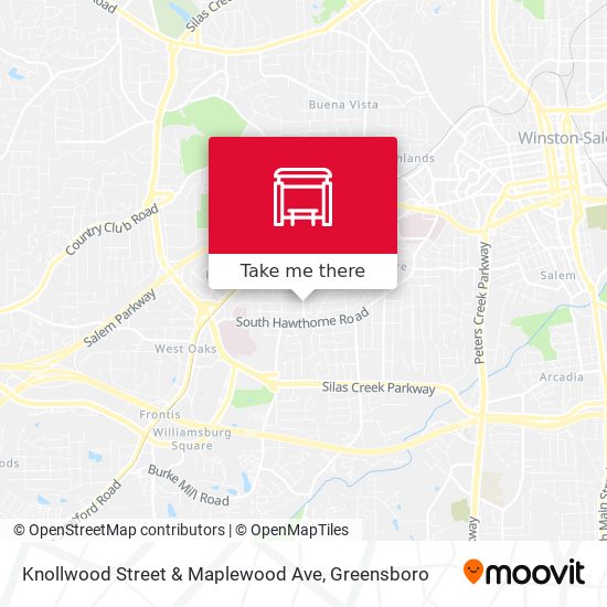 Knollwood Street & Maplewood Ave map