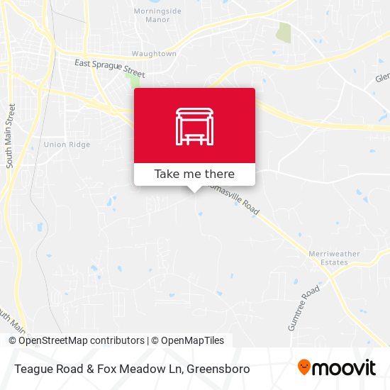 Teague Road & Fox Meadow Ln map