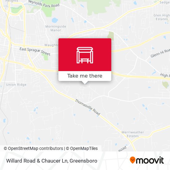 Mapa de Willard Road & Chaucer Ln