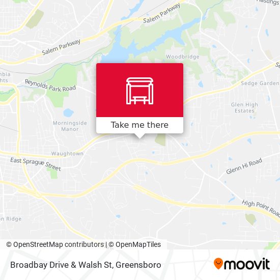Broadbay Drive & Walsh St map