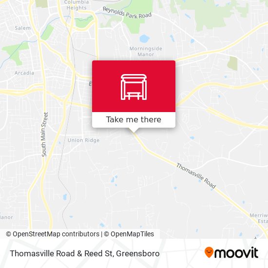 Thomasville Road & Reed St map