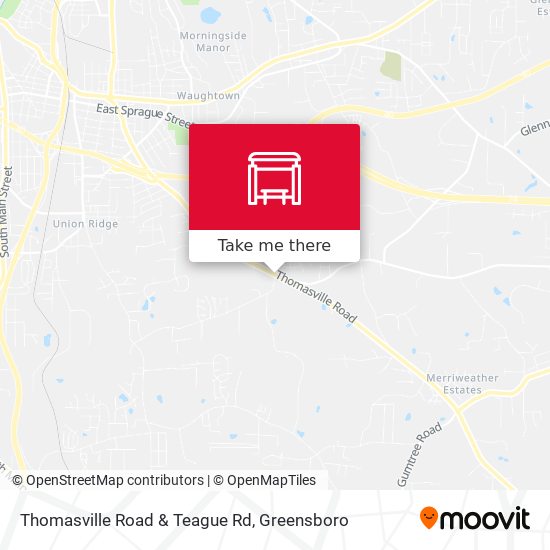 Thomasville Road & Teague Rd map