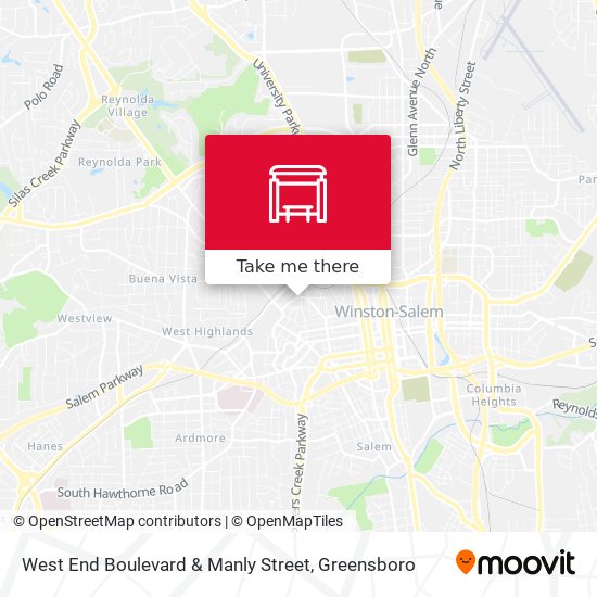 Mapa de West End Boulevard & Manly Street