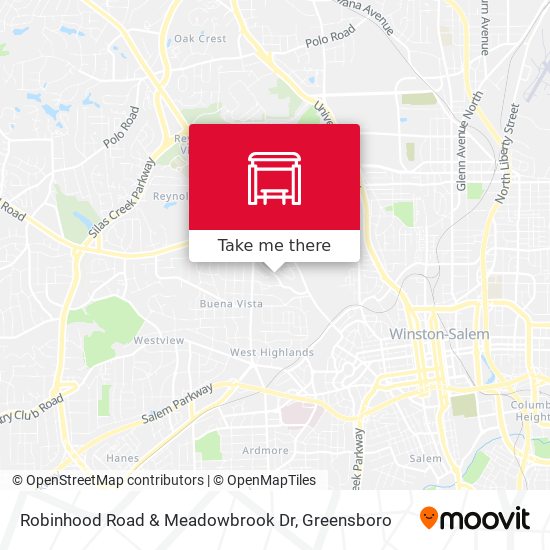 Mapa de Robinhood Road & Meadowbrook Dr