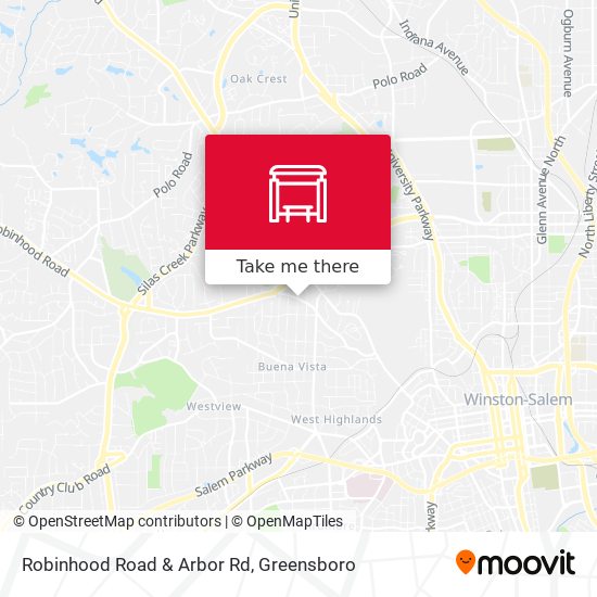 Robinhood Road & Arbor Rd map