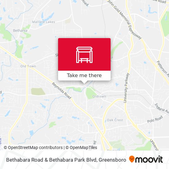 Bethabara Road & Bethabara Park Blvd map