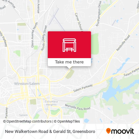 New Walkertown Road & Gerald St map