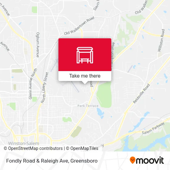 Mapa de Fondly Road & Raleigh Ave