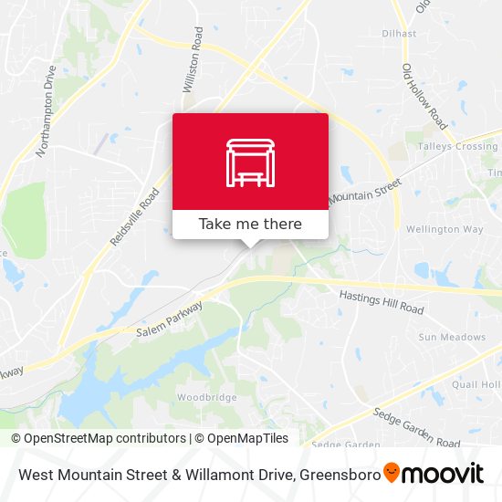 West Mountain Street & Willamont Drive map