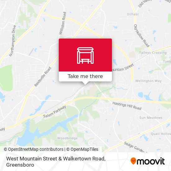 West Mountain Street & Walkertown Road map